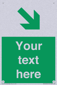 Custom Safe condition: Green Down right arrow